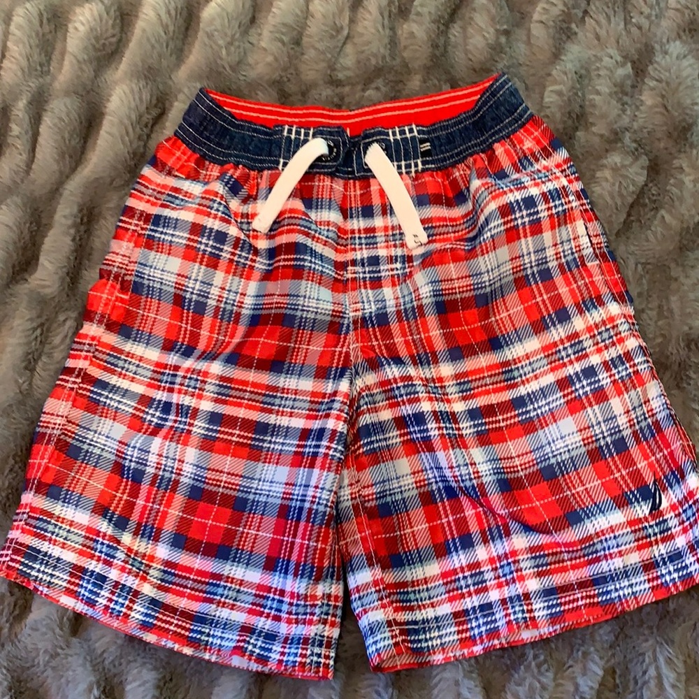 Nautica Swim Trunks Boys Size 7 Like New
